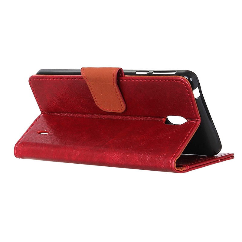 Bao Da NOKIA 2.2 Simple NP Luxury Orange color PU Leather Wallet Case Capa, Noka2.2 anti crack Stand Cover
