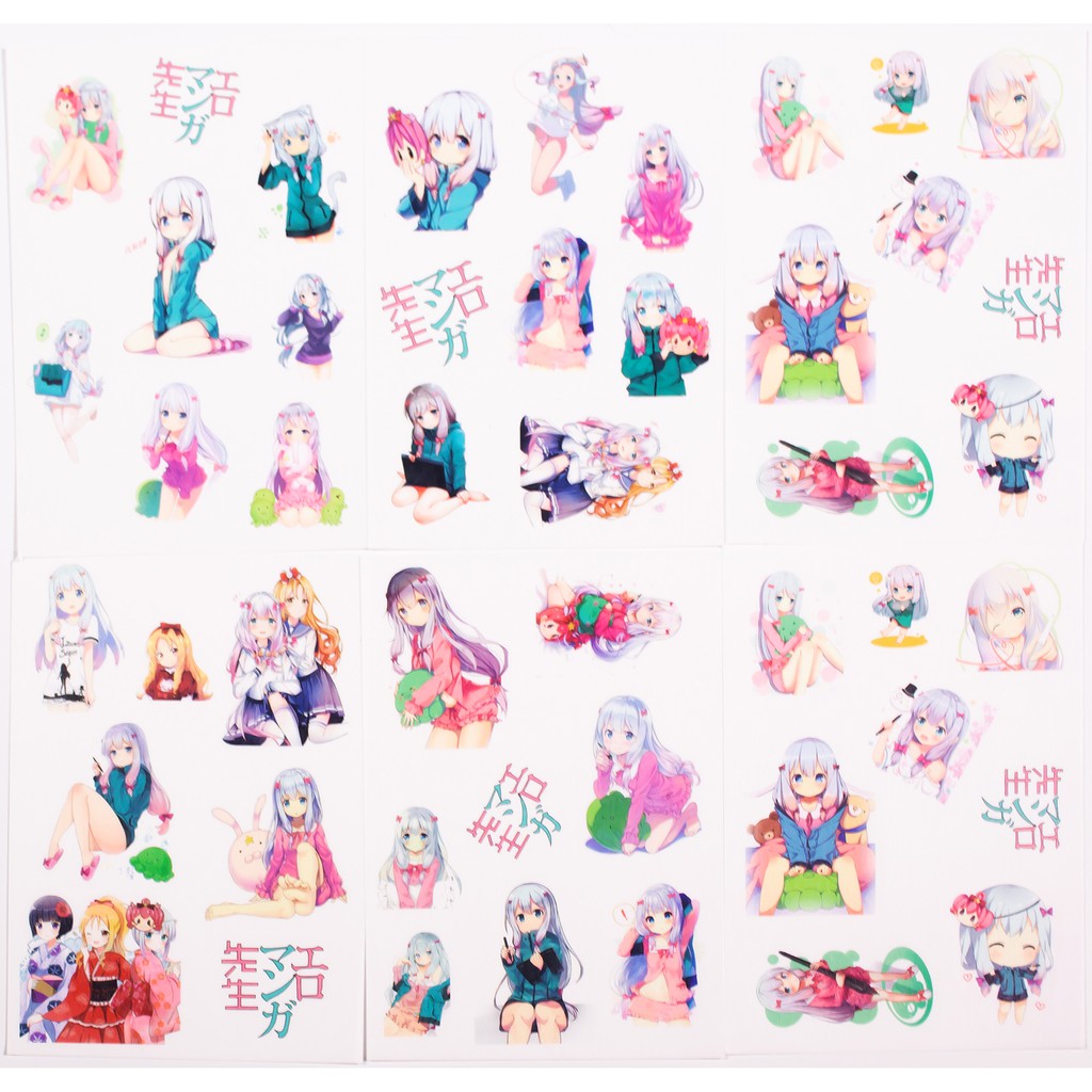 Bộ 6 Sticker Anime - Eromanga sensei