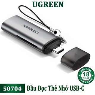 Đầu đọc thẻ nhớ type-c ugreen 50704 cao cấp