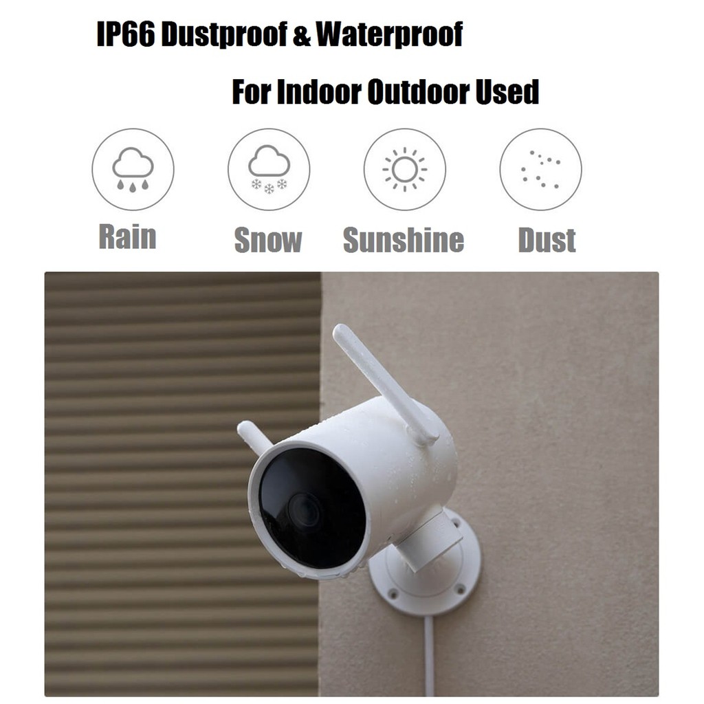 Camera IP ngoài trời Xiaomi Xiaobai N1/N2 xoay 270 độ hỗ trợ tầm nhìn ban đêm