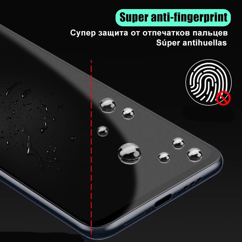 Kính cường lực chống vân tay, mồ hôi màn, màu nhám sang trọng cho Samsung Galaxy S23 S22 Plus S21 Fe A03 Core M34 M54 M14 M23 M33 4G 5G