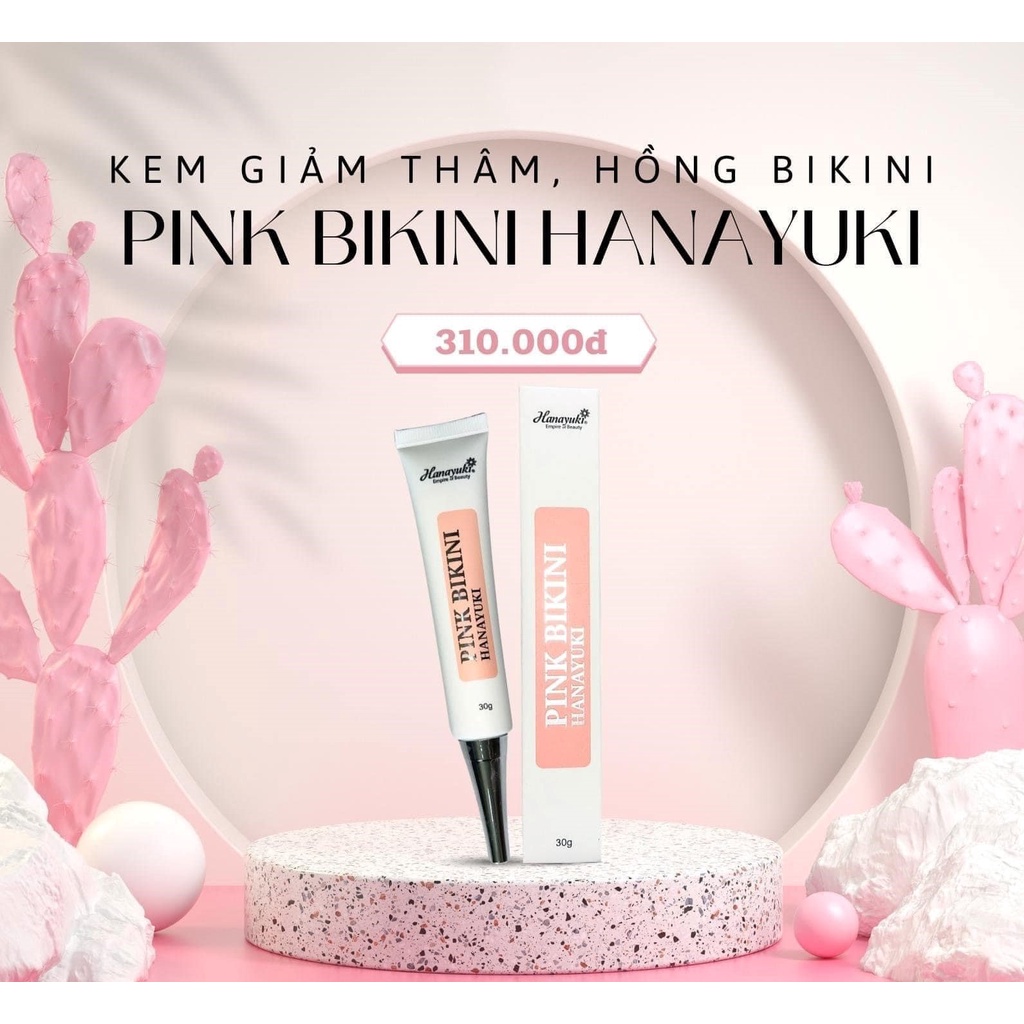 Sỉ - Kem làm hồng, khử thâm vùng_kín, vùng nách Pink Bikini Hanayuki chính hãng 30gr- Hanayuki Beauty Clinic