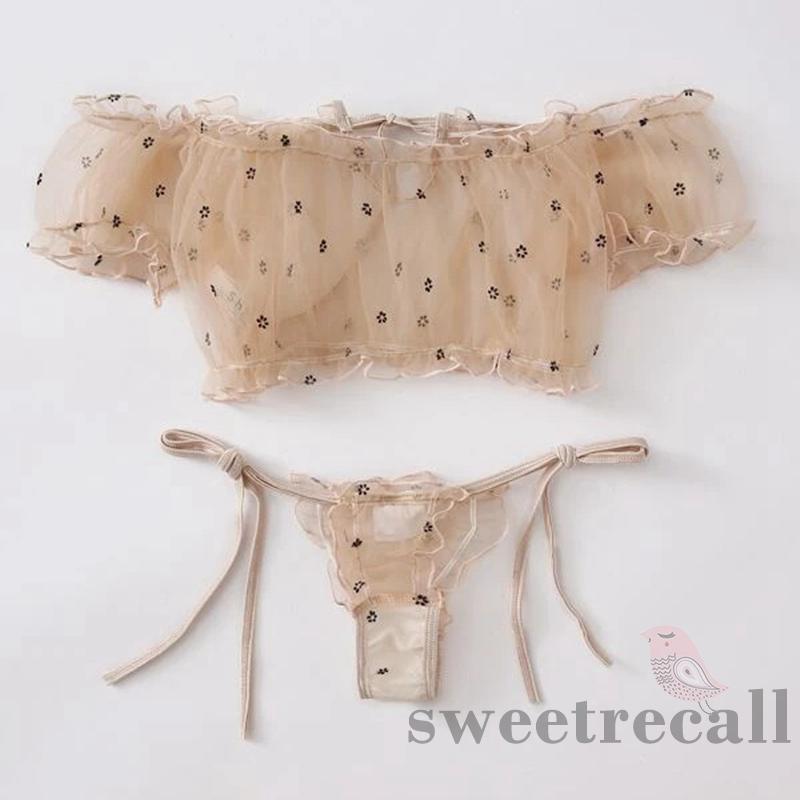 Bộ Đồ Lót Phối Lưới Xuyên Thấu Gợi Cảm Dành Cho Nữ | BigBuy360 - bigbuy360.vn