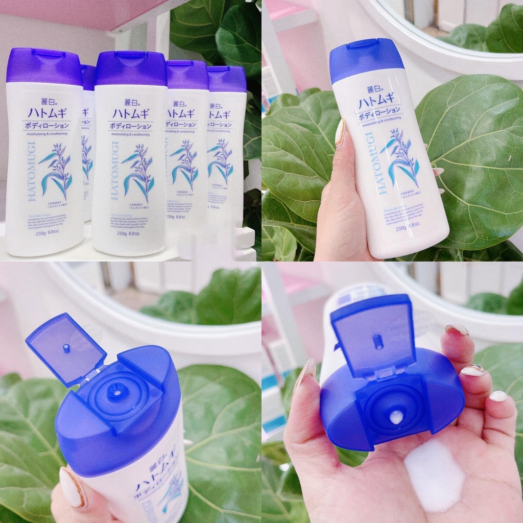 Sữa dưỡng thể trắng da toàn thân ban đêm HATOMUGI Lotion chính hãng nhập khẩu nội địa Nhật bản