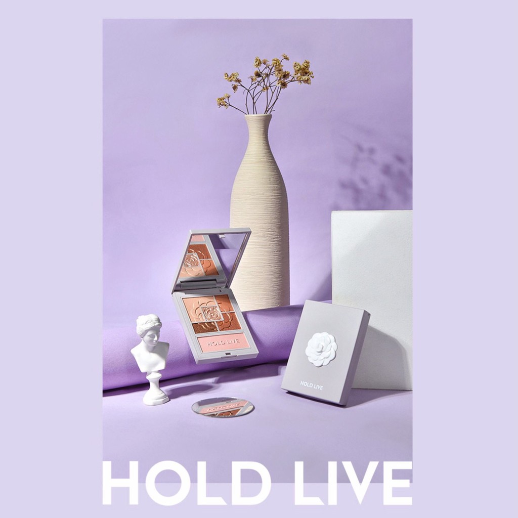 Bảng phấn mắt 6 màu HOLD LIVE kèm phấn má highlight Favorite Silk Satin Eyeshadow tông cam đào hồng đất HL399 HLIV68 | BigBuy360 - bigbuy360.vn