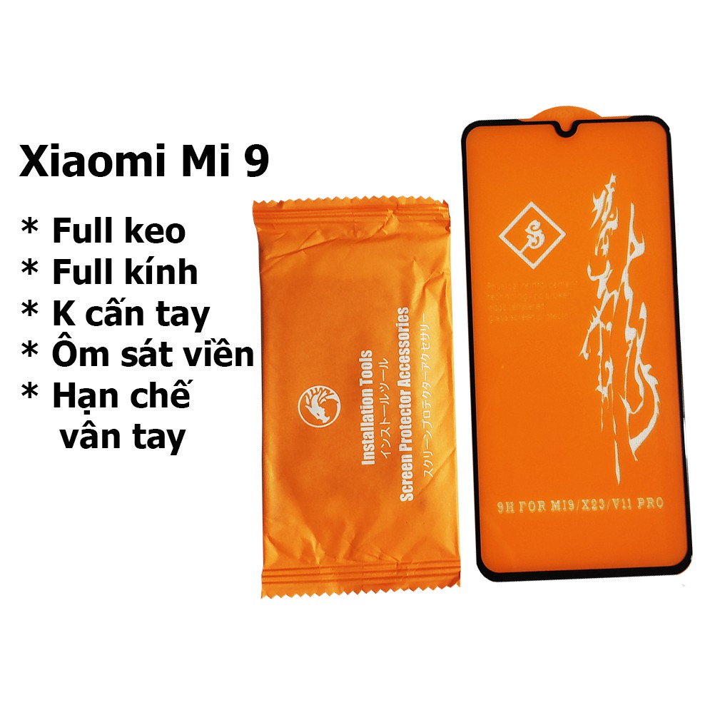 Kính cường lực full màn hình Dragon Xiaomi Mi 9