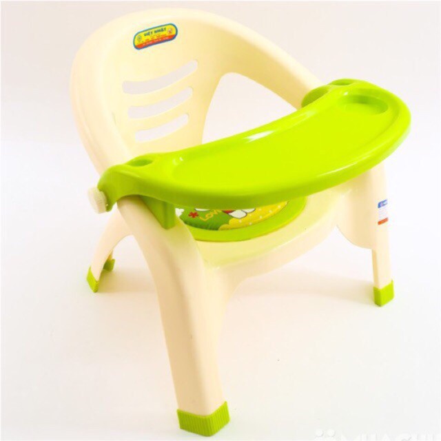 (HOT) Ghế ăn dặm Việt Nhật có đệm hơi chíp chíp êm mông tạo vui nhộn khi con tập ngồi ăn 