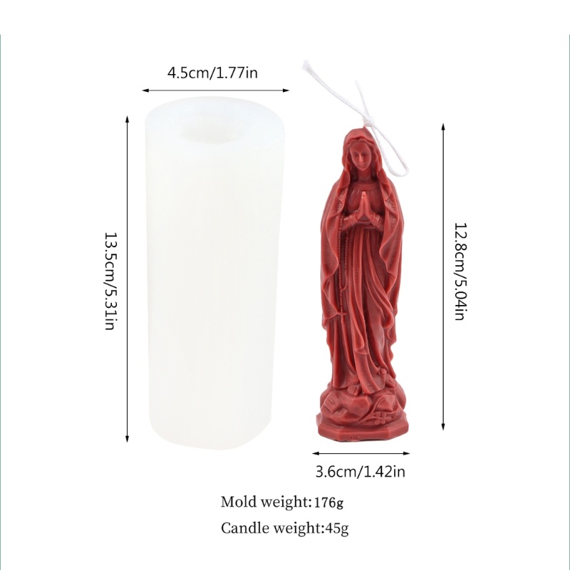 Khuôn Silicone Làm Nến Thạch Cao Điêu Khắc Thủ Công