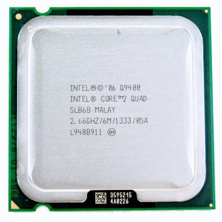 CPU dùng cho Máy bàn Intel Core 2 Quad Socket LGA 775 Q9650 Q9550 Q9500 Q9400 Q8400 Q8300 Q8400 Q9300 hàng như mới