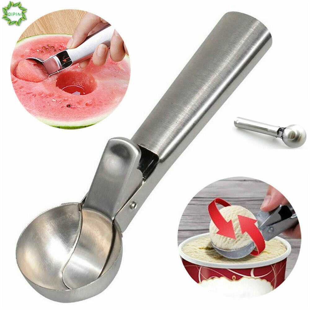 Muỗng Múc Kem / Khoai Tây Bằng Thép Không Gỉ Cỡ Lớn 5cm