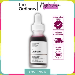 Serum tẩy tế bào chết hoá học AHA 30% + BHA 2% Peeling Solution_THE ORDINARY (BILL CANADA) 30ML