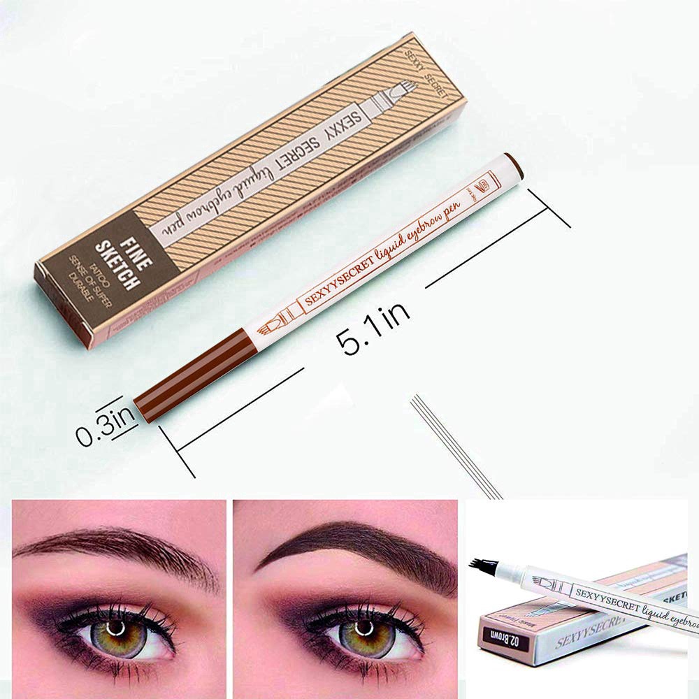 Bút Kẻ Lông Mày 4 Màu Tùy Chọn Cao Cấp