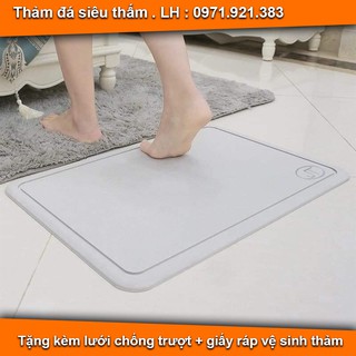 Thảm đá chùi chân nhật bản hàng cao cấp - thảm  siêu thấm hút nước an toàn cho gia đình