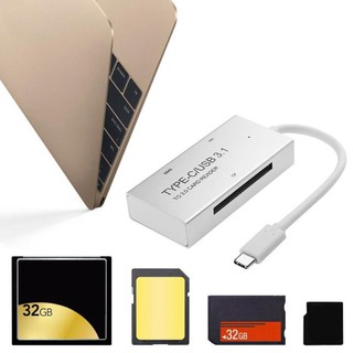 Đầu đọc thẻ nhớ usb 3.1 type-c sang sd / cf / ms / tf cho macbook
