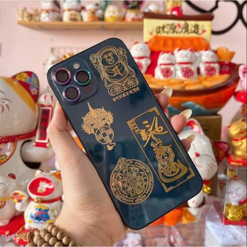Miếng Dán Linh Phù Trang Trí Hỗ Trợ chủ nhân làm ăn học hành thuận lợi may mắn hanh thông vạn sự