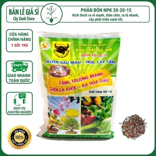 PHÂN BÓN NPK ĐẦU TRÂU 3 MÀU NPK 20 20 15 Bình Điền