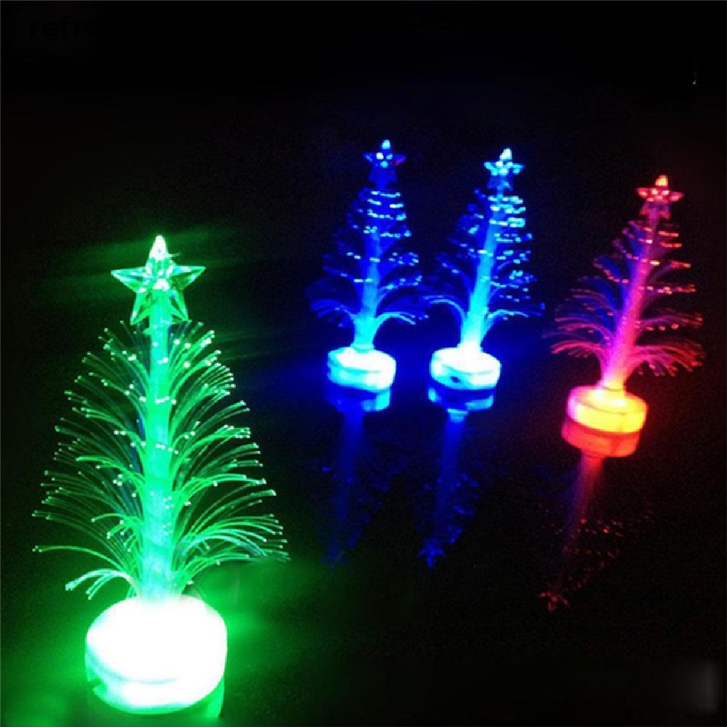 Đèn LED hình cây thông noel sợi quang nhiều màu sắc trang trí độc đáo