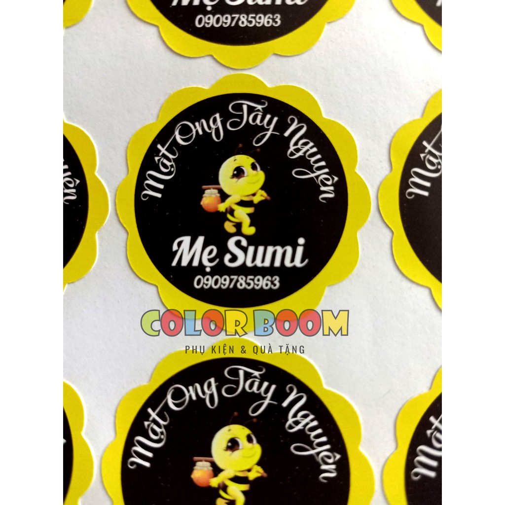 In Tem Nhãn Theo Yêu Cầu Cắt Bế Sẵn