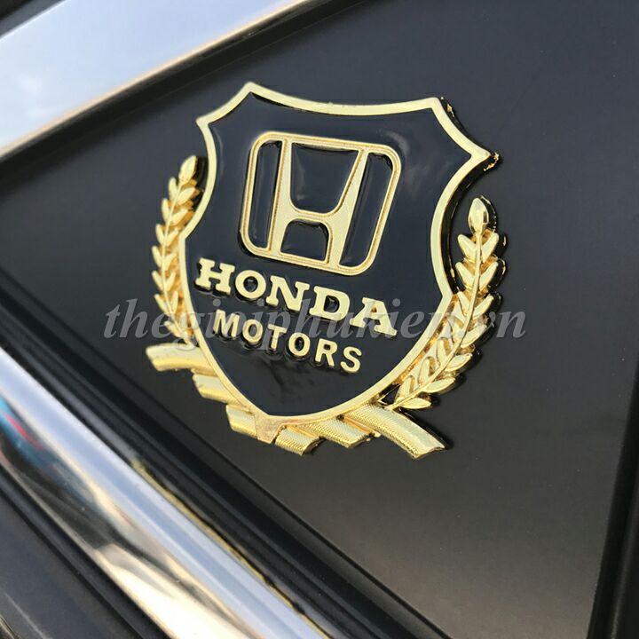 Bộ 2 Logo dạng Bông lúa theo xe -Honda( hàng chất )