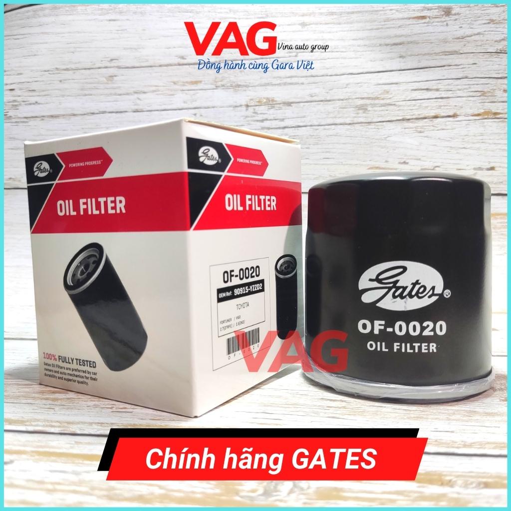 [Chính Hãng GATES] Lọc Nhớt (Lọc Dầu) Fortuner, Innova, Prado Landcruiser TXL , Hilux, Hiace - USA OF 0020