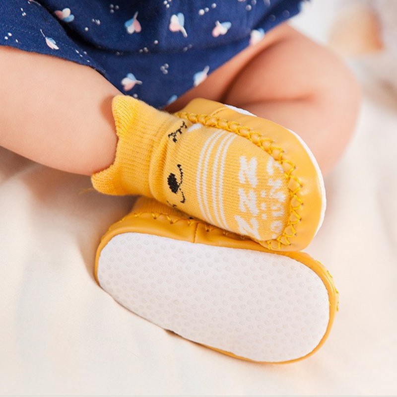 Giày vớ đế mềm mại chống trượt 6 màu lựa chọn cho bé tập đi