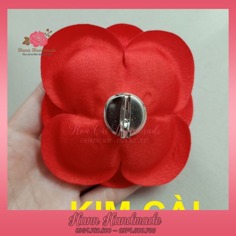 🌺 Hoa cài handmade 🌺 Hoa cài áo giá sỉ, tag hoa trà lớn cài áo kiểu có ghim có trâm cài áo váy - hann.com.vn