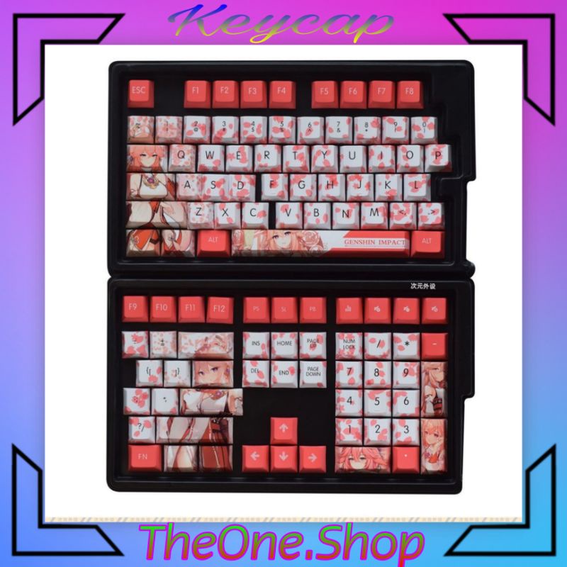 Keycap Yae Miko - Gensin Impact XDA profile làm từ nhựa PBT siêu bền