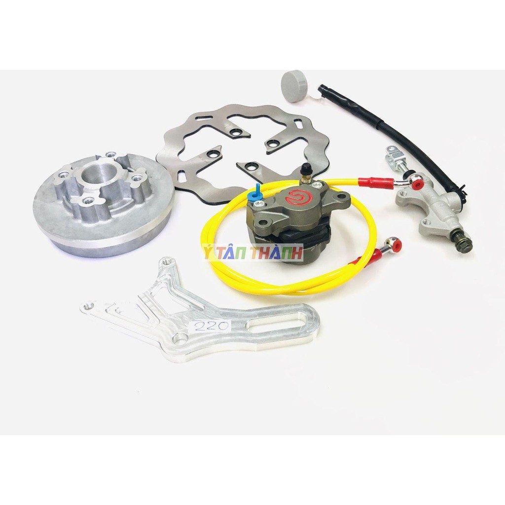 bộ đĩa sau sirius heo rembo xám đĩa 220mm V3