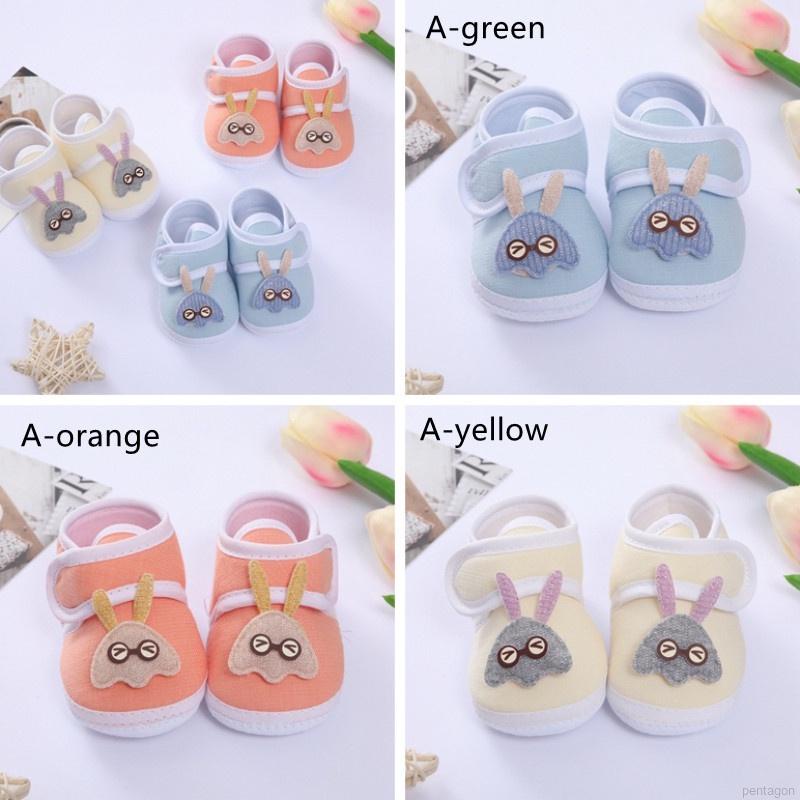 Giày thể thao đế mềm chống trượt kiểu dáng dễ thương cho bé sơ sinh 0-18 tháng tuổi