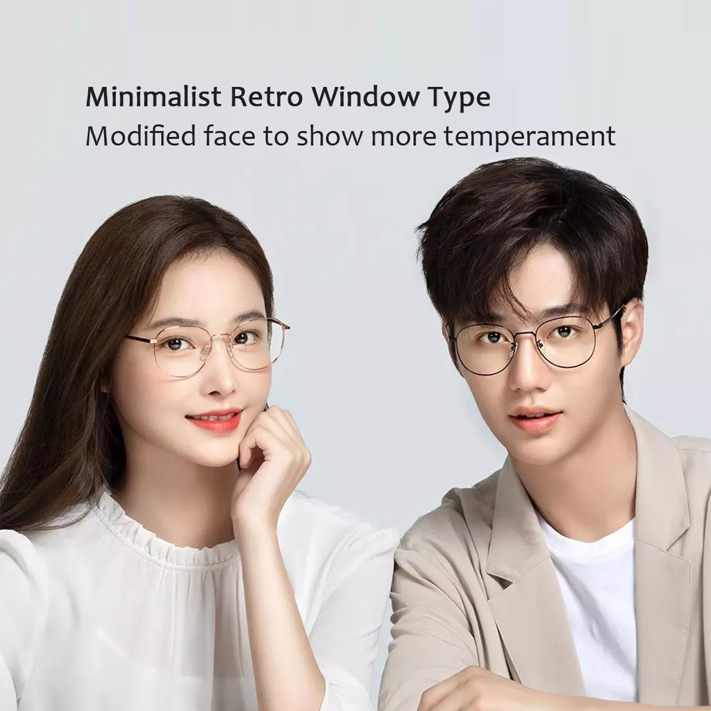 ஐ❇Xiaomi Mijia Kính Mắt Chống Trên 80% Ánh Sáng Xanh Càng Titan Beta Siêu Nhẹ Tròng Nylon