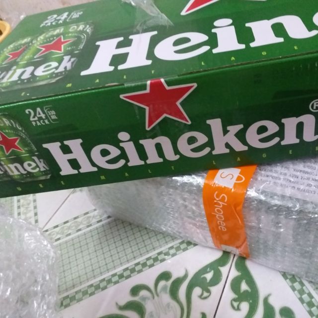 Thùng bia Heineken 24 lon cao sleek 330ml