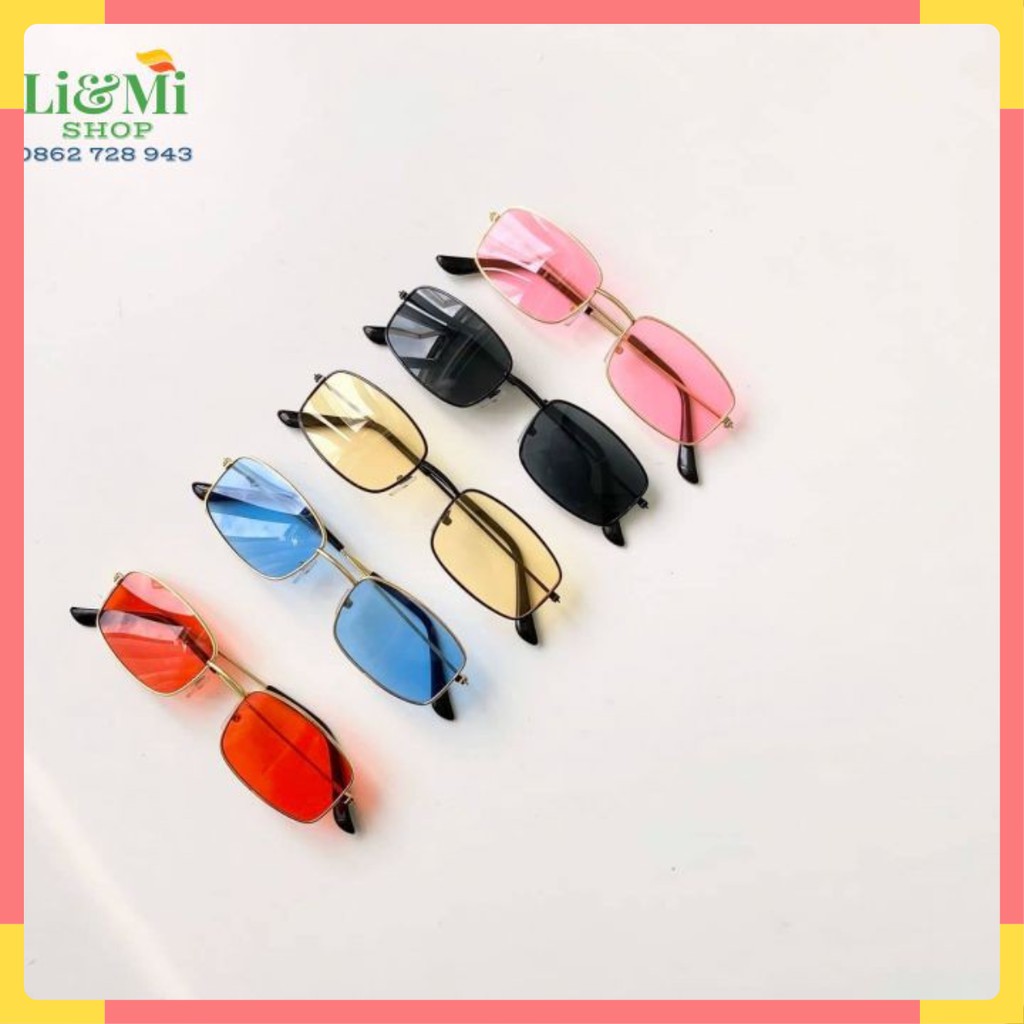 ❌GIÁ SỐC❌Mắt Kính Thời Trang Unisex 💞 Kính Mát Vuông Nam Nữ Hot Trend 2020 GLM1279 | BigBuy360 - bigbuy360.vn