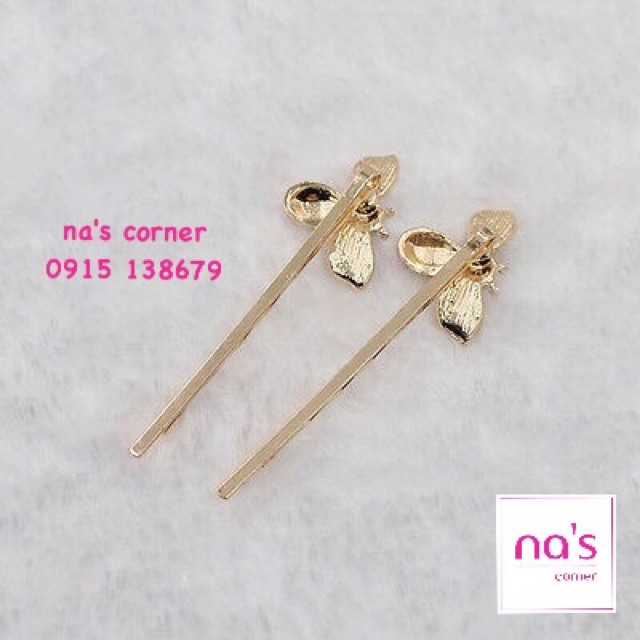 Kẹp tóc ong vàng ong hồng dễ thương