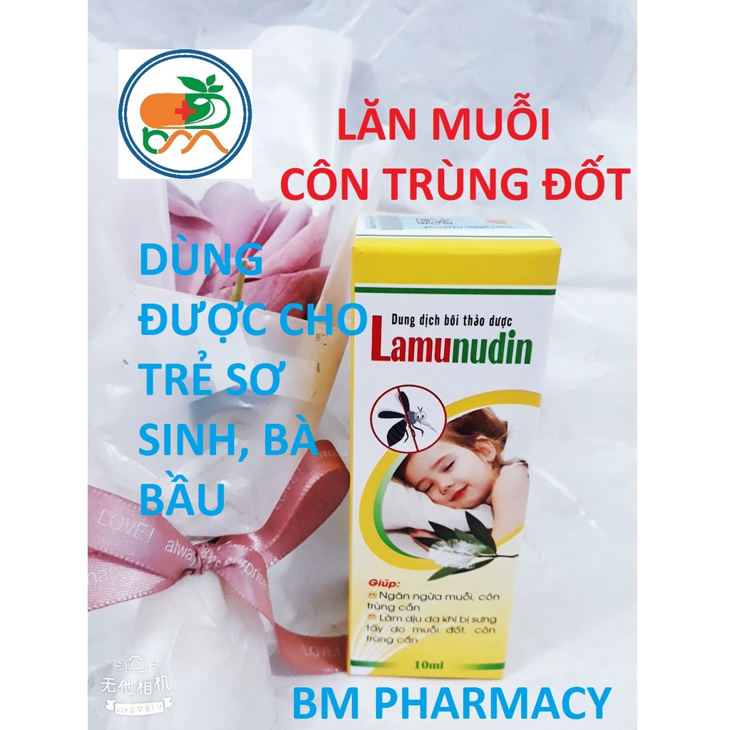 Dung dịch LAMUNUDIN, ngăn ngừa muỗi đốt, côn trùng cắn; làm dịu da khi bị sưng tấy do muỗi đốt, côn trùng cắn
