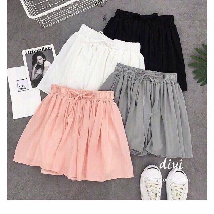 Váy Quần nhiều màu, chất voan Chiffon siêu mát, có lót lưng thun cho bạn nữ mặc nhà hoặc dạo phố | BigBuy360 - bigbuy360.vn