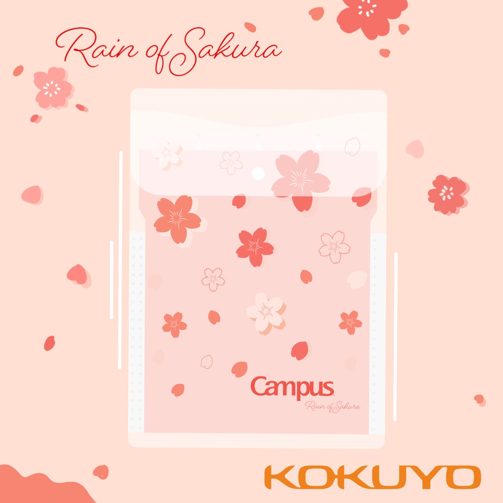 Túi Đựng Tài Liệu 5 Ngăn Campus Rain Of Sakura A4