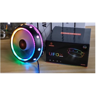 [Rẻ nhất SHOPEE] Quạt Tản Nhiệt CPU Coolmoon UFOX Led RGB - SIÊU ĐẸP