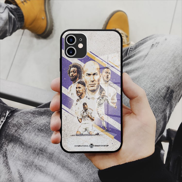 Ốp lưng kính xsportcase Zidane và Real Madrid Iphone 7 - Iphone 12 pro max OK-FOO20010216