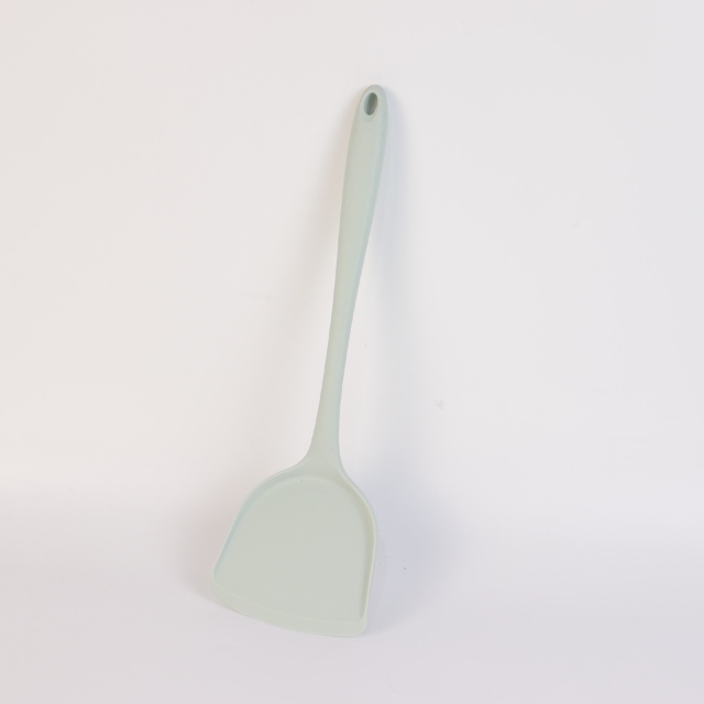 Xẻng silicone siêu dày  chịu nhiệt chống dính nấu ăn, xẻng chiên xào lật thức ăn cán dài - THEA