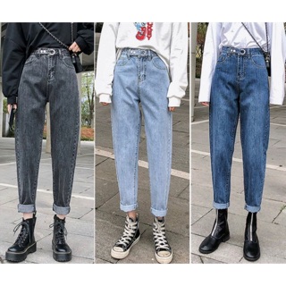 32-36 quần baggy lưng cao 2 nút Bigsize