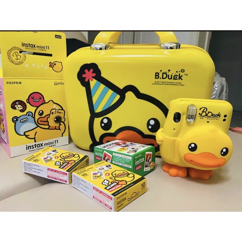 Máy chụp ảnh lấy ngay fujifilm instax mini 11 x bduck bản giới hạn chính hãng