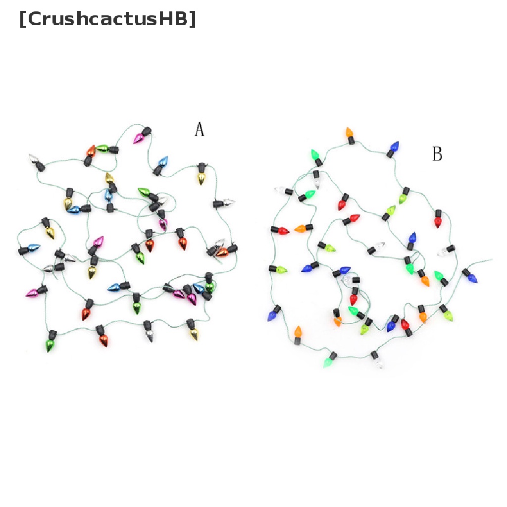 [CrushcactusHB] 1m Dây Đèn Giáng Sinh Nhiều Màu Bằng Nhựa Thu Nhỏ Bán Chạy