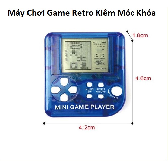 Máy Chơi Game Mini Cầm Tay Cổ Điển -Kiêm Móc Treo Chìa Khóa (Màu Ngẫu Nhiên)