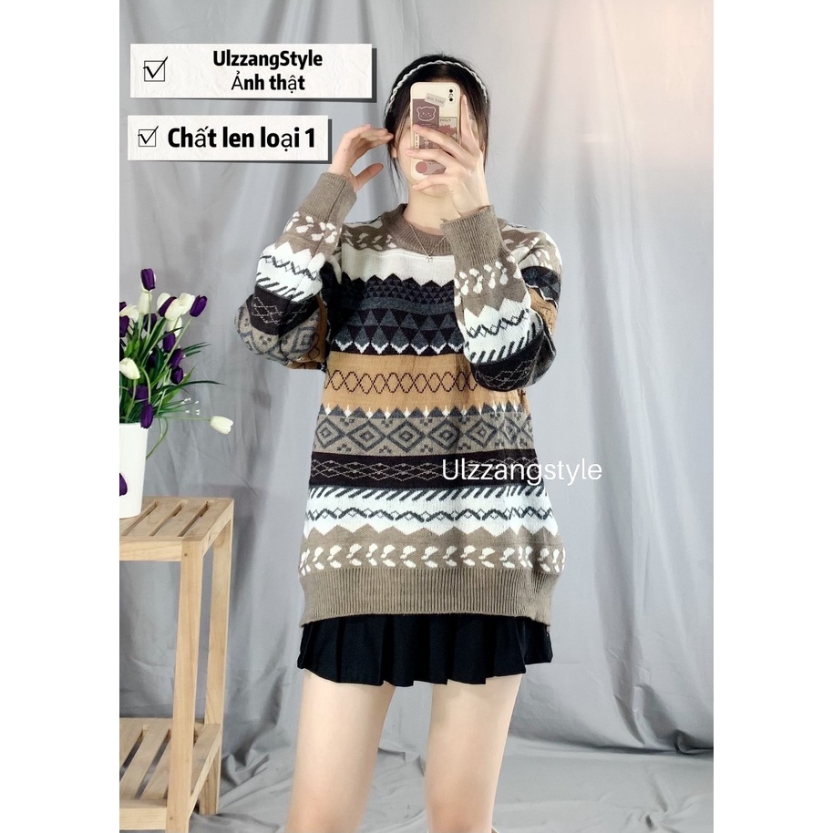 ÁO LEN THỔ CẨM MẪU HOT CỰC XỊN ( ảnh thật+video)