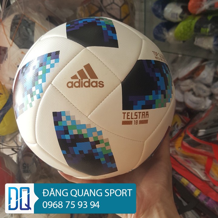 Quả bóng đá World Cup 2018 TELSTAR size 5 ( tặng kèm kim bơm bóng và túi lưới đựng bóng )