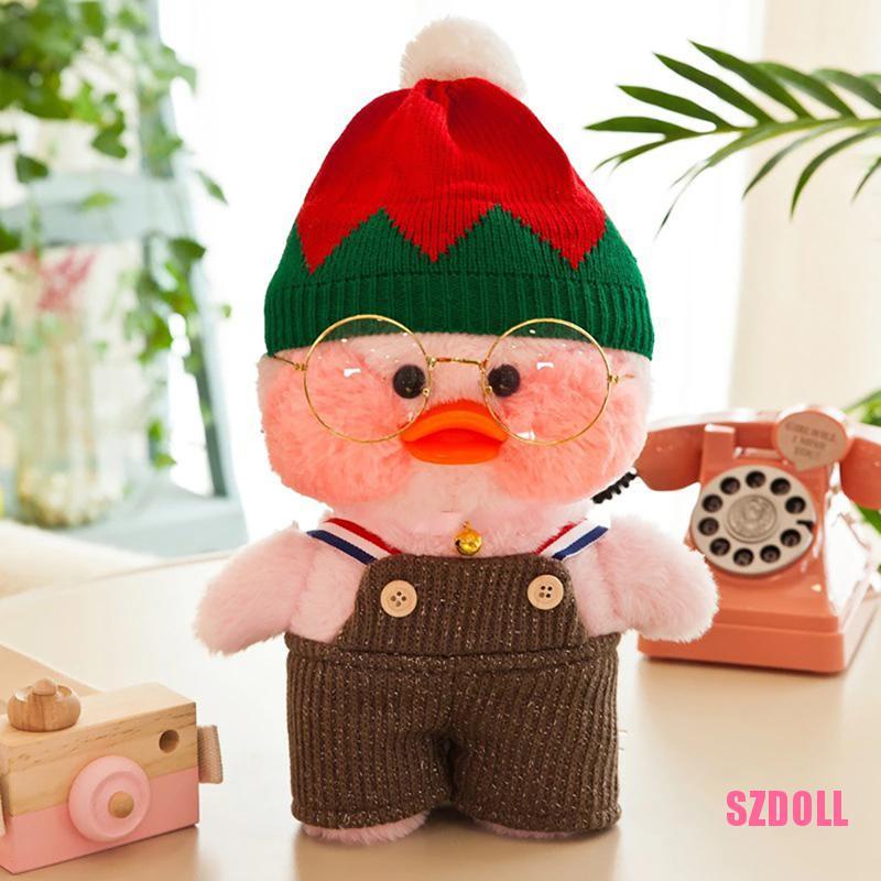 Thú Nhồi Bông 30Cm Hình Chú Vịt Vàng Hoạt Hình Lalafan Cafe