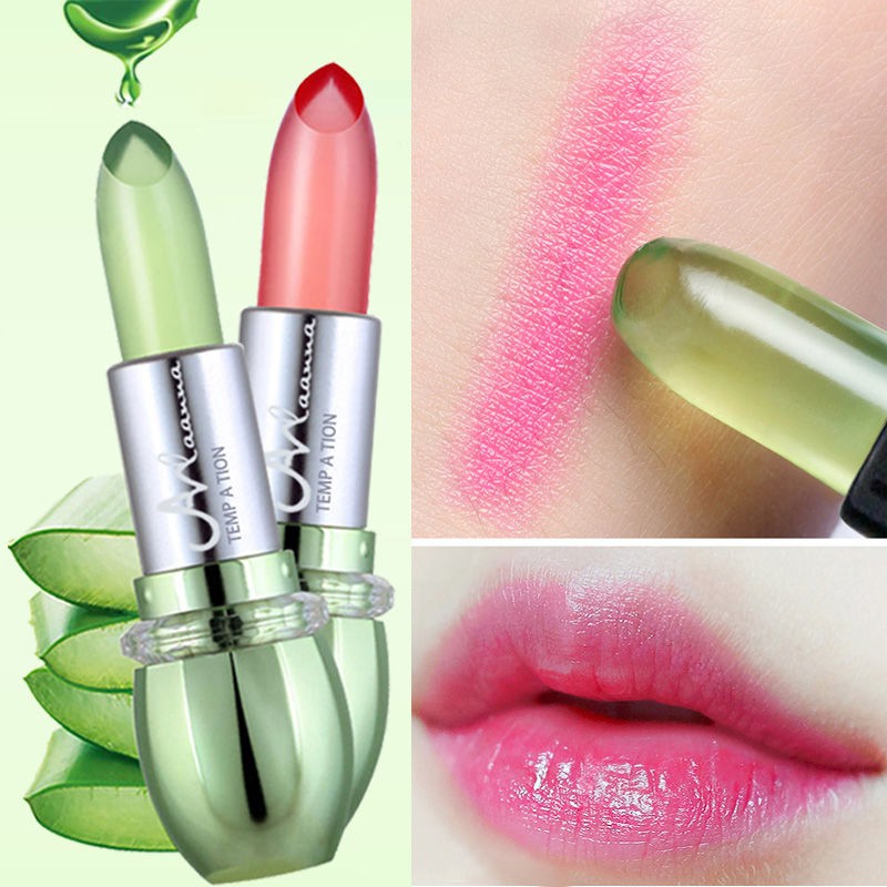 (hàng Mới Về) Son Thạch Chiết Xuất Lô Hội Thay Đổi Màu Sắc Dưỡng Ẩm Chống Thấm Nước Không Phai Màu | BigBuy360 - bigbuy360.vn