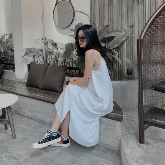 VÁY HAI DÂY SUÔNG_MAXI HAI DÂY_ĐẦM HAI DÂY