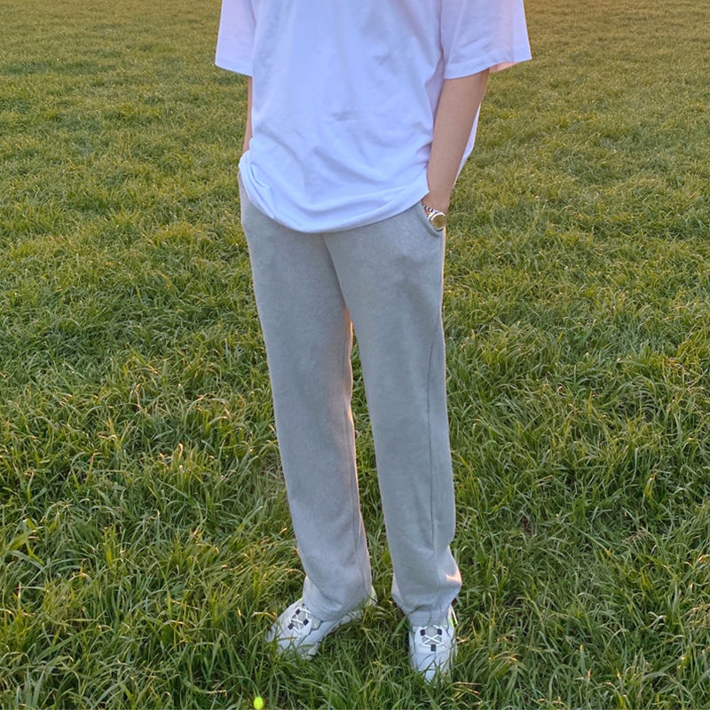 Quần Dài Thể Thao Dáng Rộng Vải Lông Cừu Mỏng Giữ Ấm Thời Trang Mùa Hè Cho Nam