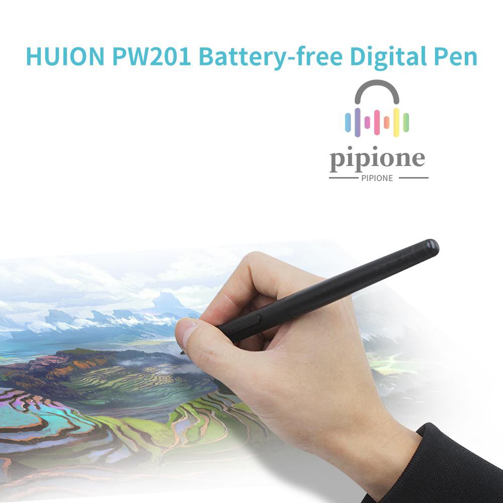 Bút Sạc Kỹ Thuật Số Huion Pw201 2 Nút Lập Trình Cho Máy Tính Bảng Huion H430P